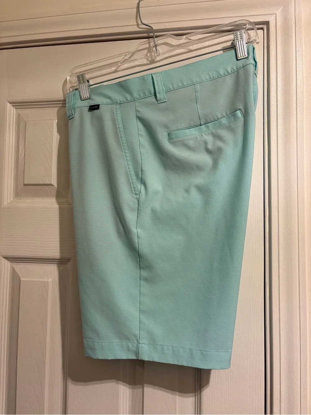Travis Mathews Mint Green Flat Front Performance Shorts